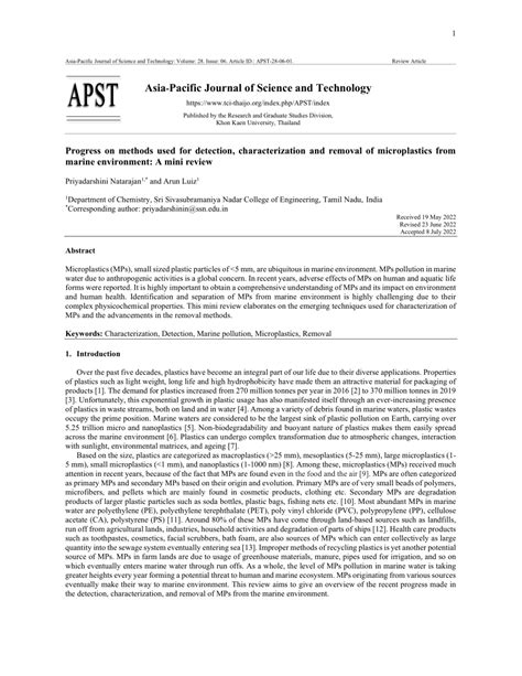 (PDF) Progress on methods used for detection, characterization and ...