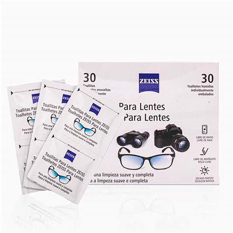 30 Toallitas Zeiss Para Limpiar Tus Gafas