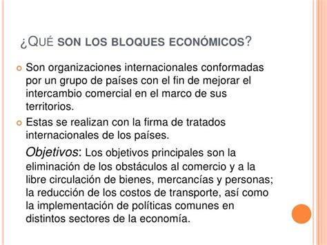 Bloques Económicos Geografía