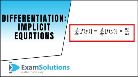 Differentiation Implicit Equations Using The Product Rule