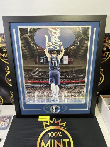 Luka Doncic Signed Autographed Framed 16x20 Photo Psa Cert Dallas