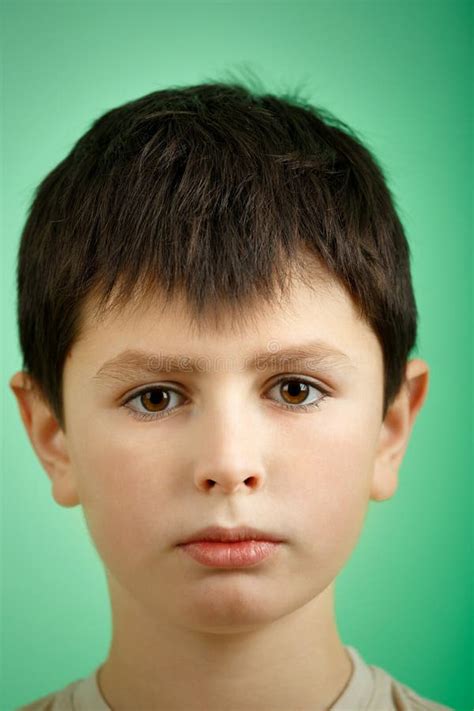 Studio Portrait of Young Boy Stock Photo - Image of cute, portrait ... 