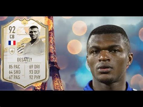 PRIME ICON MOMENTS 92 RATED MARCEL DESAILLY PLAYER REVIEW FIFA 21