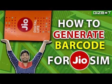 Reliance Jio How To Generate Barcode For Jio Sim GIZBOT HINDI YouTube