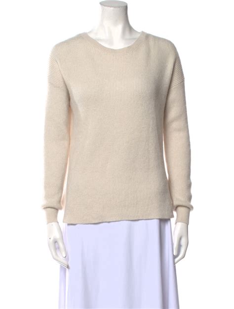 Nili Lotan Cashmere Scoop Neck Sweater Neutrals Knitwear Clothing