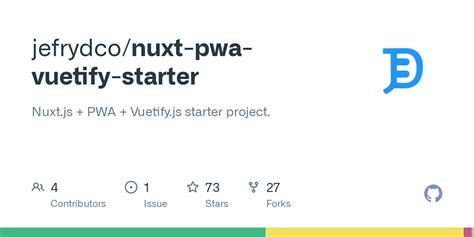 GitHub Jefrydco Nuxt Pwa Vuetify Starter Nuxt Js PWA Vuetify Js