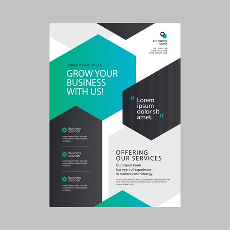 pamphlet template vector art icons  graphics