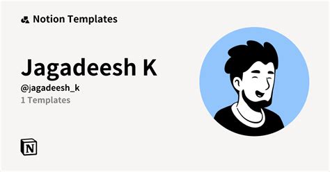 jagadeesh  template creator notion marketplace