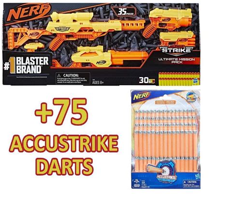 Hasbro Blaster Nerf Alpha Strike Ultimate Mission Pack Dart 75 Er