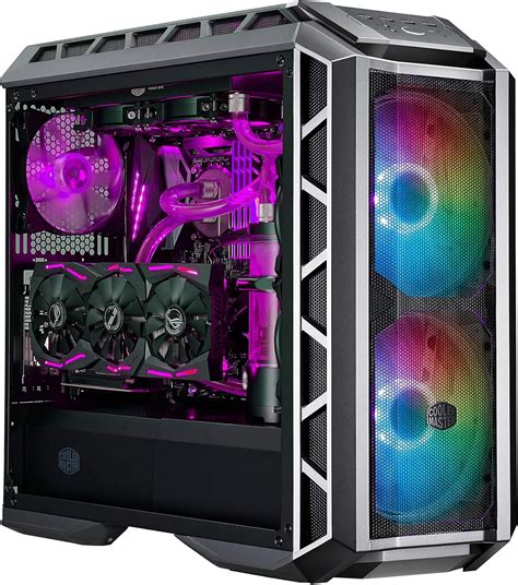 Cooler Master Mastercase H P Mesh Argb Pc Case With Dual Mm Fans