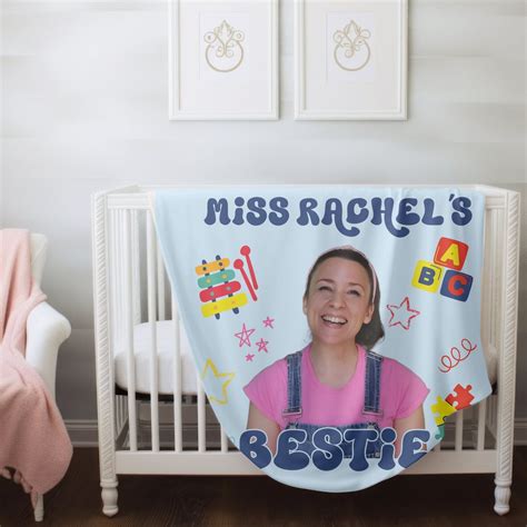 Miss Rachel Blanket, Ms. Rachel Birthday Gift, Soft Fleece Baby Blanket ...