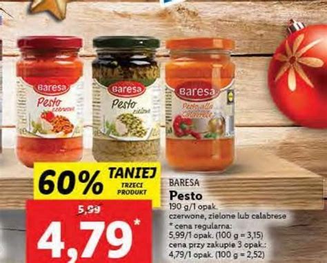 Promocja Pesto Zielone Baresa W Lidl