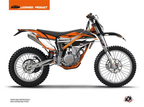 kit déco motocross ktm rift noir orange série Kutvek