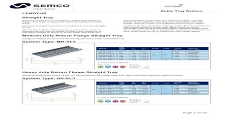 Pdf Cable Tray System Semco Maritimecable Tray System Page 1 Of