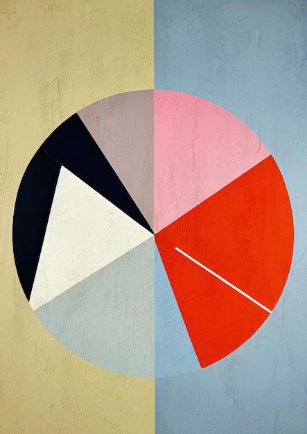 Premium Photo | Colorful modern abstract painting of geometric shapes