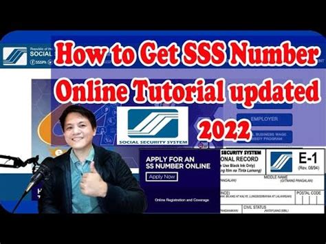 How To Get Sss Number Online Tutorial Updated Youtube