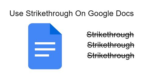 How To Use Strikethrough On Google Docs YouTube