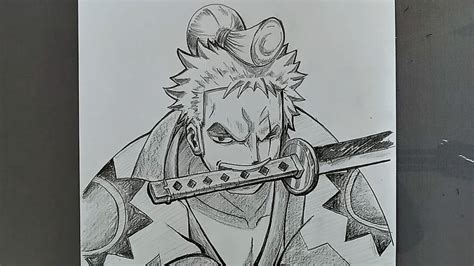 How To Draw Roronoa Zoro From One Piece Draw Zoro Tutorial For