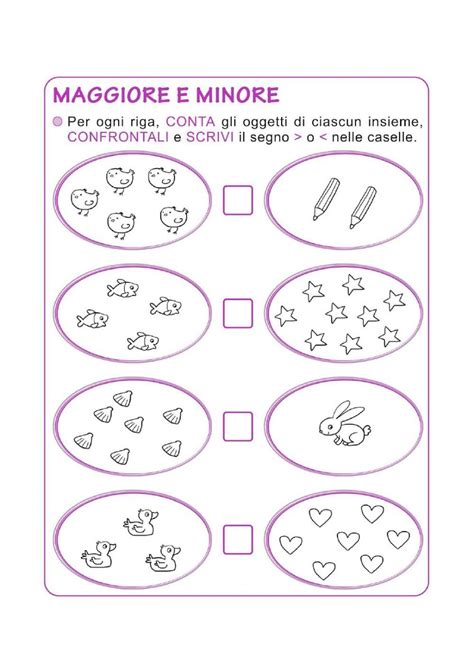 Maggiore Minore Uguale Online Exercise Mathe Vorschule