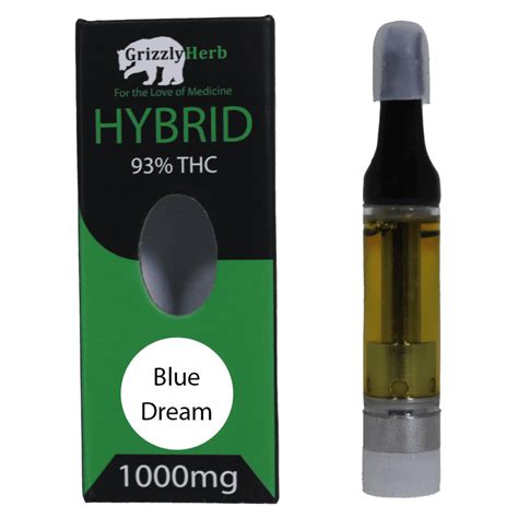 Blue Dream Strain Vape Cartridge Thc Mg Grizzly Herb