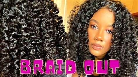 Easy Braid Out On Natural Hair Ft Aussie Youtube