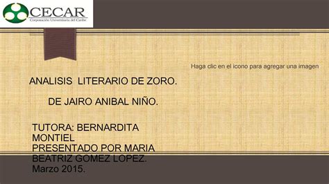 Calam O Analisis Literario De Zoro