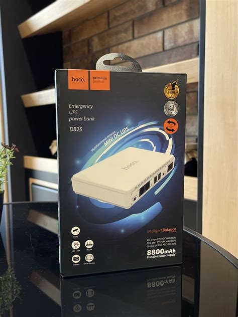 Бесперебійник для роутерів Hoco DB25 Smart Mini UPS 5V 9V 12V 8800mAh