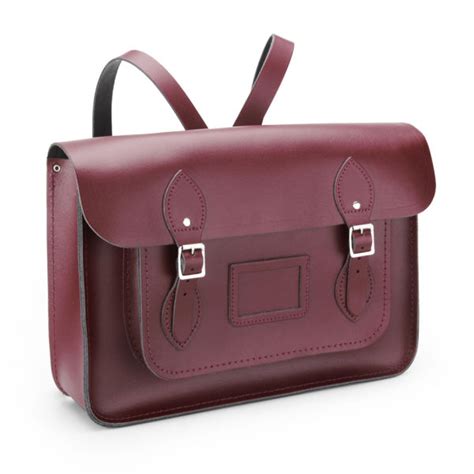 The Cambridge Satchel Company 15 Inch Leather Satchel Backpack Oxblood