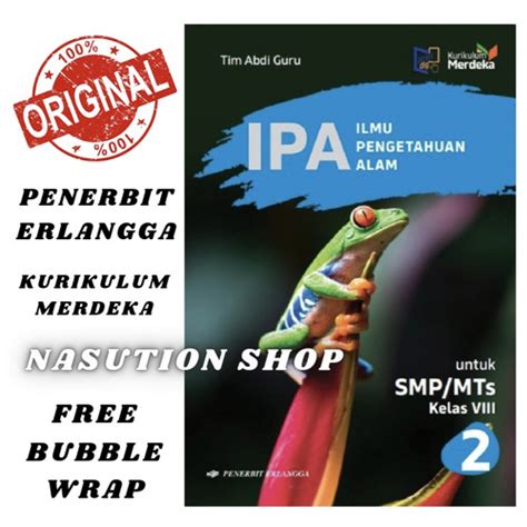 Jual Buku Ipa Kelas 2 8 Viii Smp Mts Erlangga Kurikulum Merdeka Original Jakarta Timur