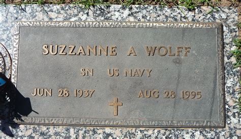 Suzzanne Agnes Kalous Wolff (1937-1995) - Find a Grave Memorial