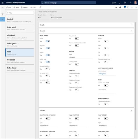 Work order lifecycle states - Supply Chain Management | Dynamics 365 | Microsoft Learn