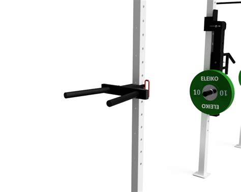 Wall Mounted Dip Bars Attachment for Power Racks | Lift and Press