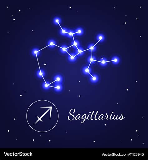 Sagittariuseps Zodiac Sign Stars On The Cosmic Sky