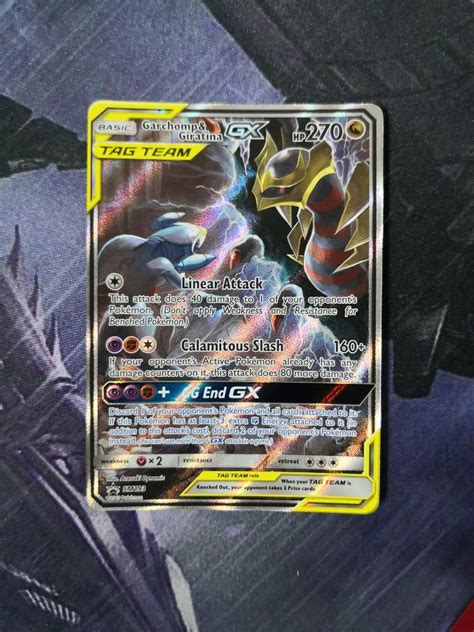 Pokemon Garchomp Giratina Gx Tag Team Alternate Art Promo Sun Moon