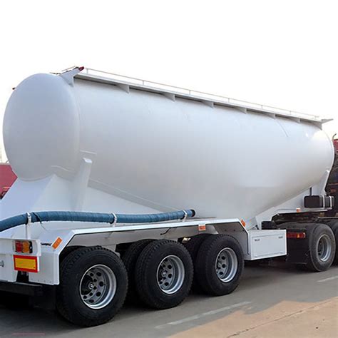 4 Axle 45cbm Powder Bulk Cement Tanker Truck Dry Fly Ash Cement Bulker