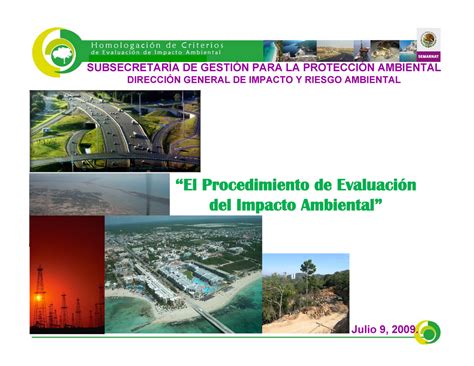 El Procedimiento De Evaluación Del Impacto Ambiental SubsecretarÍa De