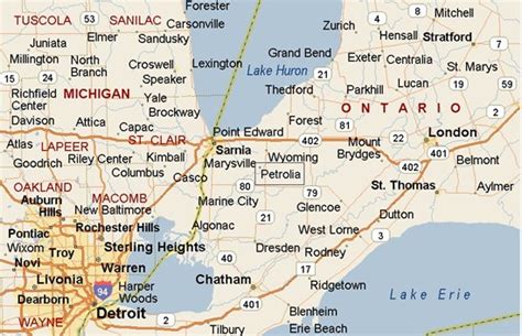 petrolia ontario area map