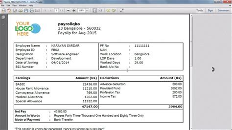 14 [pdf] PAY SLIP TEMPLATE PAGES PRINTABLE HD DOCX DOWNLOAD ZIP ...