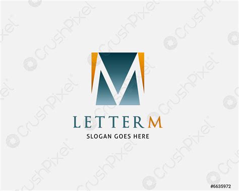 Initial Letter M Logo Template Design Stock Vector Crushpixel