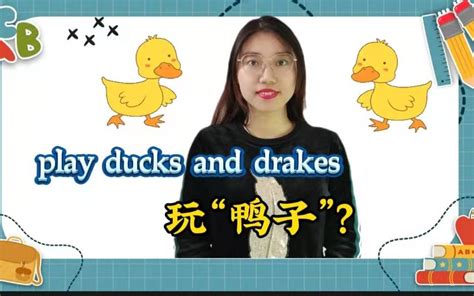 【英语俚语】play Ducks And Drakes的意思是玩 鸭子”？哔哩哔哩bilibili