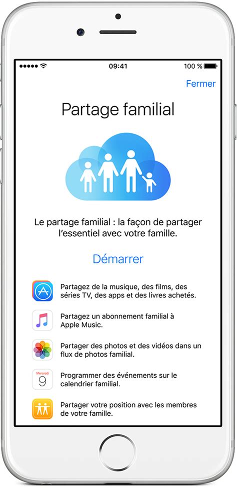 Partage Familial Assistance Apple