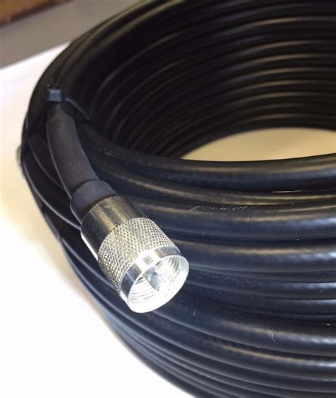 Ft Rg Coax Coaxial Low Loss Cable W Male Pl Cb Ham Radio