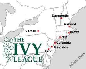 Ivy-League-Schools-Locations-Map | Lisa Boerum