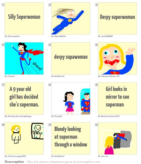 Silly Superwoman Drawception