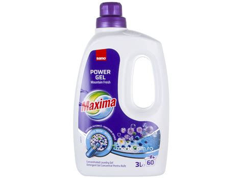 Detergent Gel Pentru Rufe Sano Maxima Litri Mountain Fresh Mertecom Ro