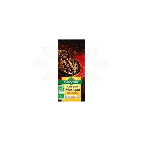 Caf Grains Arabica Du Mexique Bio Bonneterre Gr