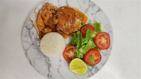 cómo preparar un rico pollo guisado con arroz blanco YouTube