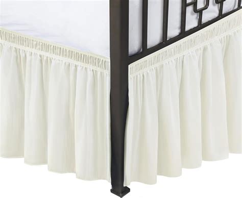 Biscaynebay Wrap Around Bed Skirts With Split Corners For