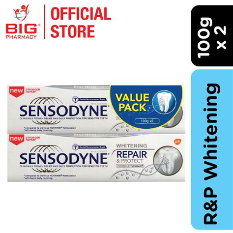 Sensodyne Toothpaste Repair And Protect Whitening 100g X2 Big Pharmacy Malaysia Trusted