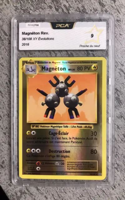 CARTE POKÉMON MAGNÉTON Holo Reverse 38 108 XY Évolutions PCA 9 EUR